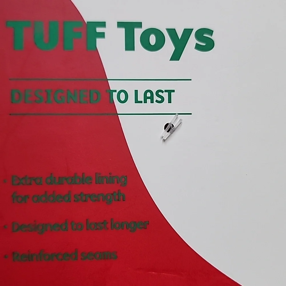 Tuff Toys Christmas Plush Fox Dog Toy with Squeaker - New with Tags